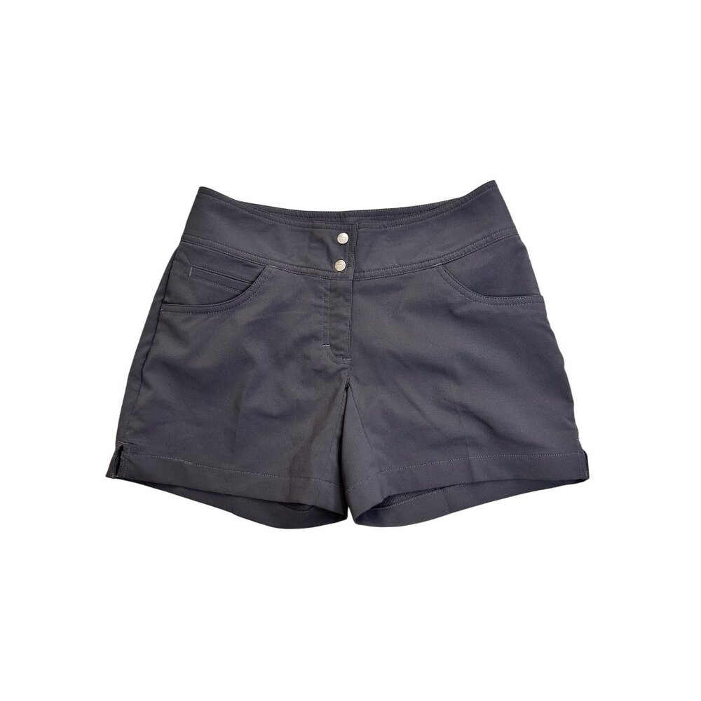 New Slazenger Womens Size 0 Core Hydro-Dry Gray Athletic Shorts  Pockets Preppy